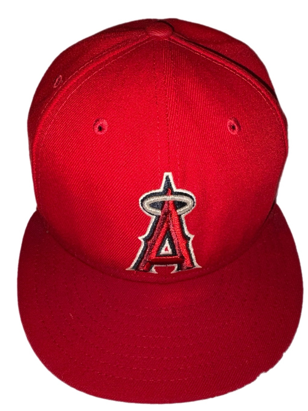 New Era 59FIFTY Los Angeles Angels Fitted Hat - Size 7 1/4 with Angel Wings